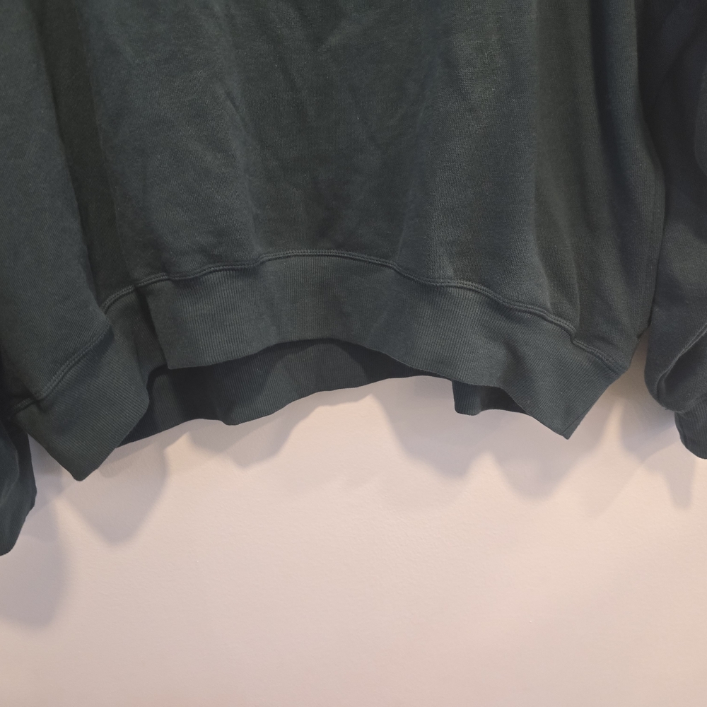 PINK Victoria's Secret Teal Quarter-Zip Pullover Size Xxl Nwt - Picture 3 of 7